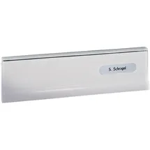 RENZ Einwurfklappe zu Tür-Durchwurfbriefkasten, 260 x 82 mm, silber eloxiert