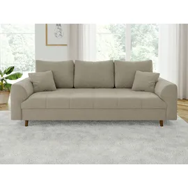 s-style möbel Couch Boucle 3-Sitzer + 2-Sitzer Beige
