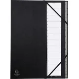 Exacompta Ordnungsmap Ordonator 12 Fächer bedruckt 1-12 schwarz