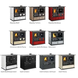 La Nordica-Extraflame La Nordica Rosa 5.0 Küchenofen Majolika weiß infinity