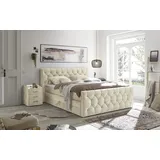 ed exciting design Boxspringbett Cashfield ¦ creme ¦ Maße (cm): B: 200 H: 113