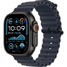 Apple Watch Ultra Ocean Armband 49 mm Navy Titan Schwarz