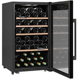 CLIMADIFF - Weinkühlschrank CLS65B1, 63 Flaschen, Temperier-Servier-Weinschrank, Glastür aus UV-undurchlässigem Glas, Temperaturbereich von 5°C bis 20°C, freistehend [Energieklasse G]