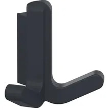 Hewi Doppelhaken Ser.477 matt,elastisch Ku.(TPU) 92 grau H.69mm HEWI