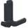 Hewi Doppelhaken Ser.477 matt,elastisch Ku.(TPU) 92 grau H.69mm HEWI