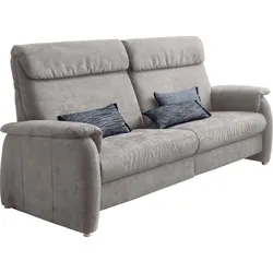 2-Sitzer HOME AFFAIRE "Turin", grau (hellgrau), B:155cm H:107cm T:97cm, Sofas, mit motorischer Relaxfunktion, auch in Leder