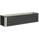 Outsunny Hochbeet 183 x 47 x 40 cm Grau