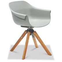 Musterring Stockholm Schalenstuhl 64 x 57 x 78 cm grau 2er Set