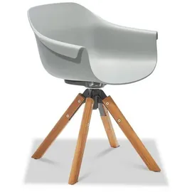 Musterring Stockholm Schalenstuhl 64 x 57 x 78 cm grau 2er Set