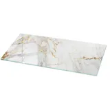 Tulup Tischplatte Weiß, Glas 125x50x0.4 cm Esszimmer, Tische, Esstische, Tischsysteme, Tischplatte