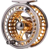 luxuskollektion Fliegenrolle Angelrolle für Fliegenfischen, groß, 2+1 BB, Aluminiumlegierung, Größe)