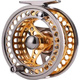 luxuskollektion Fliegenrolle Angelrolle für Fliegenfischen, groß, 2+1 BB, Aluminiumlegierung, Größe)