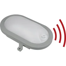 Blulaxa LED-Oval-Leuchte Basis Fix, IR-Sensor, 12W, 1200lm, 4000K, IP54