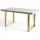alpi möbel LOFT-U 80 x 77 x 140-240 cm gold/weiß