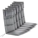 ASPERO Hochlehner Auflage 6 St. 40 x 40 x 5 cm grau