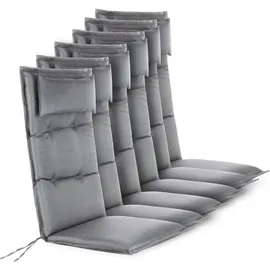 ASPERO Hochlehner Auflage 6 St. 40 x 40 x 5 cm grau