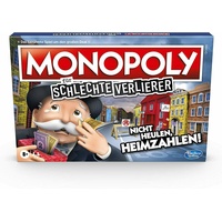Hasbro E9972100 Monopoly für schlechte Verlierer Brettspiel Familienspiel