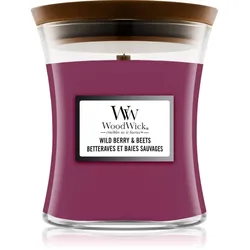 Woodwick Wild Berry & Beets Duftkerze mit Holzdocht 275 g
