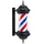 Barberpub Barber Pole Barbierstab, Barbershop Friseurstange mit LED Leucht Salon Einrichtung, Drehbar Stange Friseursalon, Rot Weiß Blau Salon Säule, 70CM Barbier Stange Licht, Energie Sparen L054BC