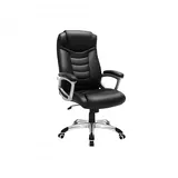 Songmics Chefsessel, Wippfunktion schwarz,