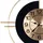 Beliani Wanduhr ALLOGNY 59 cm 59x67x1 Gold/Schwarz