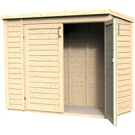 BERTILO Gartenschrank Multibox 3 Natur 200 cm x 82 cm FSC®