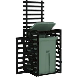 vidaXL Mülltonnenbox 84 x 90 x 128,5 cm schwarz