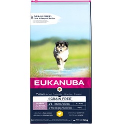 Eukanuba Puppy & Junior Large Huhn getreidefreies Hundefutter 2 x 12 kg