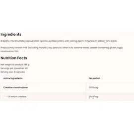Ostrovit Kreatin Monohydrat 3300 mg Kapseln 400 Stück
