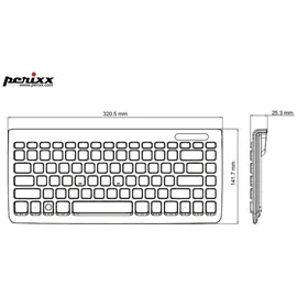 Perixx PERIBOARD-407B DE schwarz (10786)
