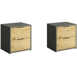 Home Affaire Nachtschrank Loreto 44 x 35 x 45,9 cm Grau