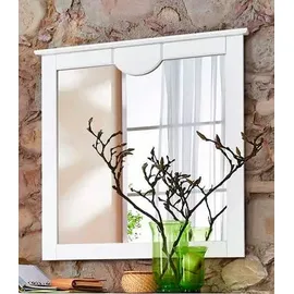 Home Affaire Spiegel HOME AFFAIRE "Klera", weiß, B:81cm H:81cm T:5cm, Glas, Spiegel, Breite 81 cm, aus massiver Kiefer, FSC-zertifiziert