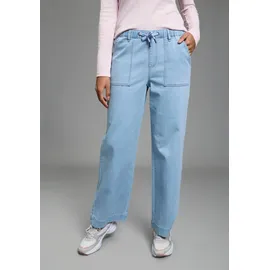 KangaROOS Weite Jeans knöchellang Blau 80
