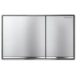 Betätigungsplatte SIGMA60 chrom-gebürstet, 2-Mengen-Spülung - 115640GH1