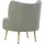 Beliani Sessel OTSBY II Stoff Grün/Braun