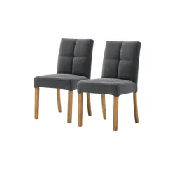 Woodford Esszimmerstuhl im 2er Set Mako , grau , Maße (cm): B: 48 H: 89 T: 64.0