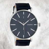 Oozoo Leder Unisex Uhr C10501 Quarzuhr Armband dunkelblau Timepieces UOC10501
