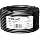 PremiumX Premium X CAT 7 Outdoor Netzwerkkabel 25m – 10 Gbit/s Erdkabel Datenkabel Ethernetkabel LAN Kabel für Außen S/FTP AWG23/1 Verlegekabel - reines
