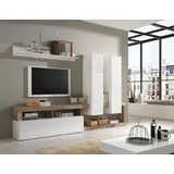 INOSIGN Wohnwand INOSIGN "Hamburg", braun (weiß, pero), Kastenmöbel-Sets, Wohnwand