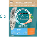 (EUR 7,98 / kg) Purina ONE Light Futter mit Huhn - für füllige Katzen: 6 x 750 g