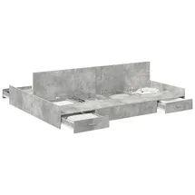 vidaXL 140 x 200 cm Beton Grau