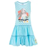 Disney Frozen Kleid mit kurzen Trägern Elsa Sommer in Blau | Gr.: 110