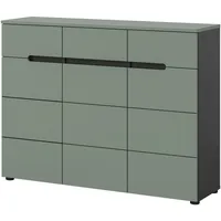 inn.furn Cooper 120 x 94 x 0,35 m 3 Schubladen salbei/grün