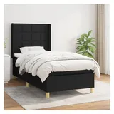 vidaXL Boxspringbett 100 x 200 cm Schwarz