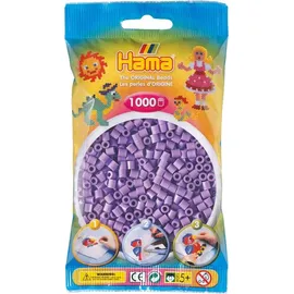 Hama Beutel mit Perlen 1000 St. pastell lila