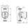Grundfos Hocheffizienzpumpe Alpha3 15-40 130 mm