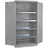 Proregal Gefahrstoffschrank HxBxT 192x92x58cm | Lichtgrau