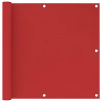 vidaXL Balkonsichtschutz HDPE 90 x 300 cm rot