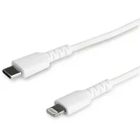 Startech StarTech.com 2m USB-C auf Lightning-Kabel - Hochbelastbare, robuste Aramidfaser - Lade-/Synchronisationskabel - Apple MFi-zertifiziert iPad/iPhone 12 - Weiß