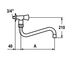 KWC Gastro chrom K.25.40.14.000C35